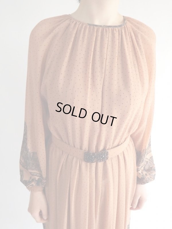 画像3: ★お家と馬車にミニドット柄ワンピ