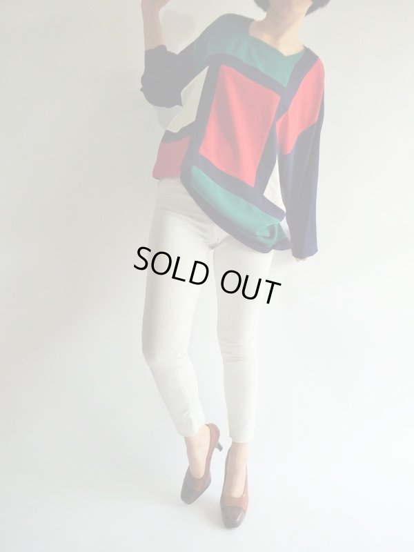 画像3: ★ブロッキングデザイントップス