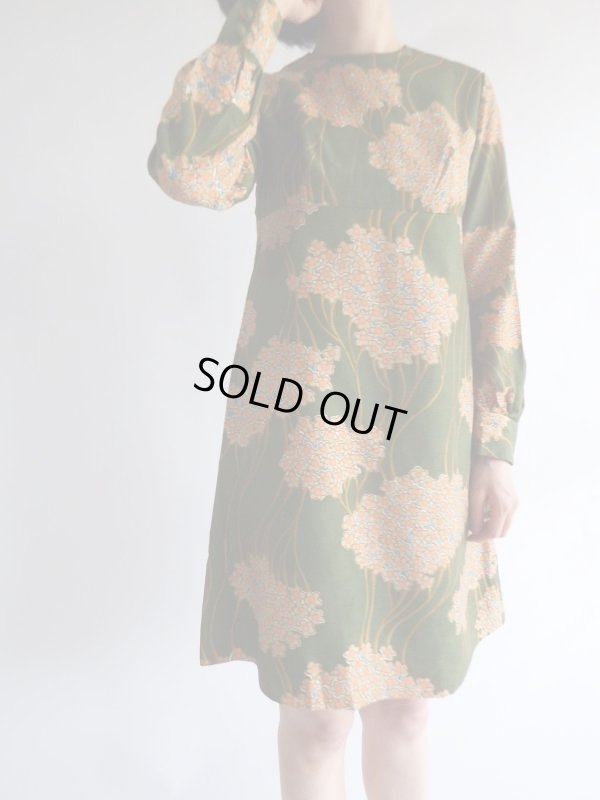 画像3: ★お仕立て品*超キュートシルエットのお花柄ワンピ