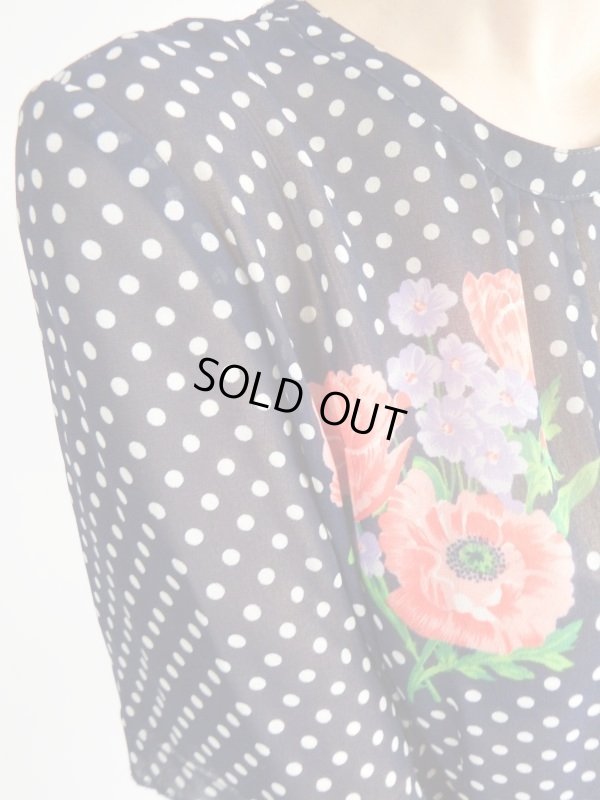 画像4: ★水玉とお花ちゃんのガーリーワンピ