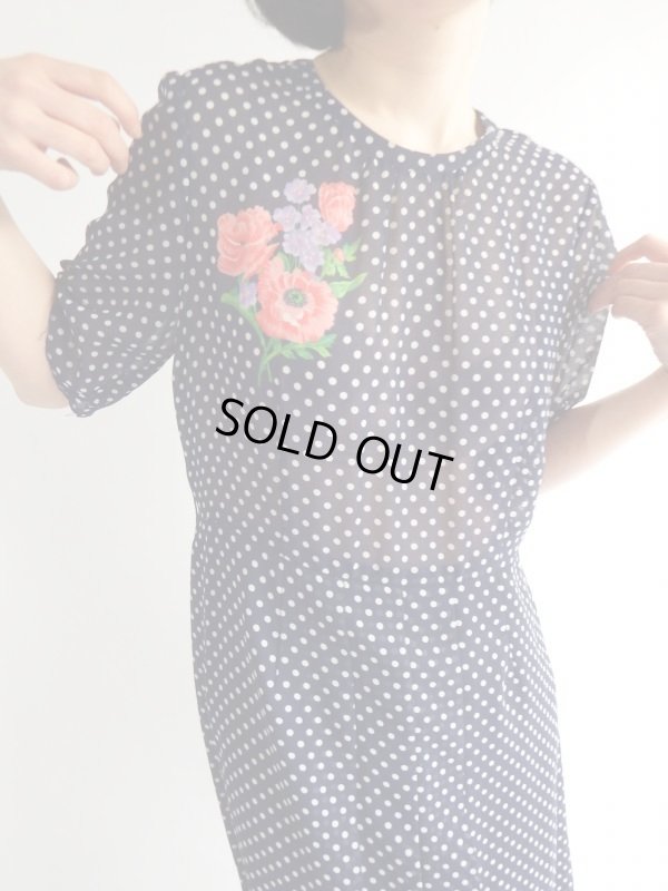 画像3: ★水玉とお花ちゃんのガーリーワンピ