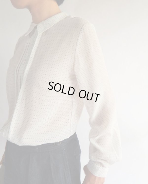 画像6: ★濃紺ミニドット柄ブラウス