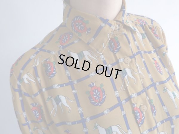 画像5: ★馬とベルト柄の透け感ブラウス