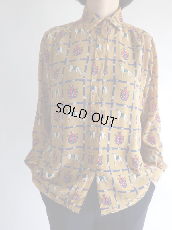 画像3: ★馬とベルト柄の透け感ブラウス