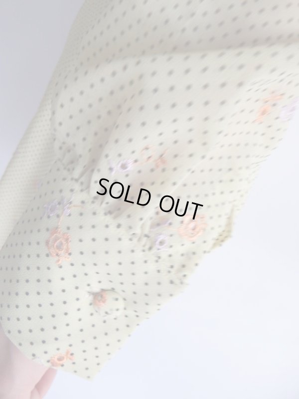 画像6: ★お仕立て品*お花刺繍のドットワンピ