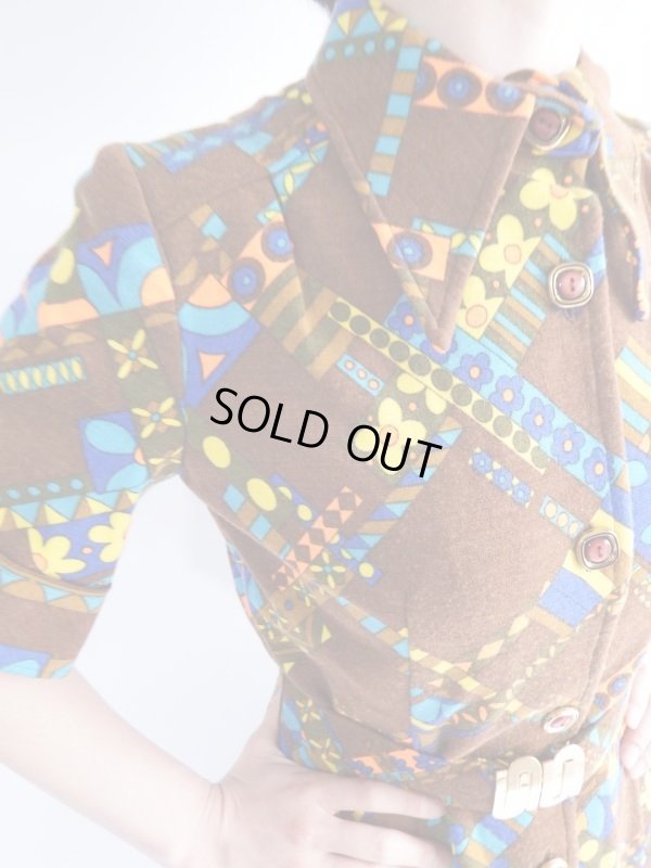 画像5: ★お仕立て品*レトロポップなお花ちゃんワンピ