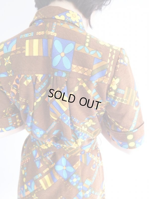 画像4: ★お仕立て品*レトロポップなお花ちゃんワンピ