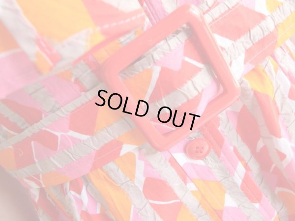 画像5: ★未使用*コットン素材の棒タイリボンワンピ