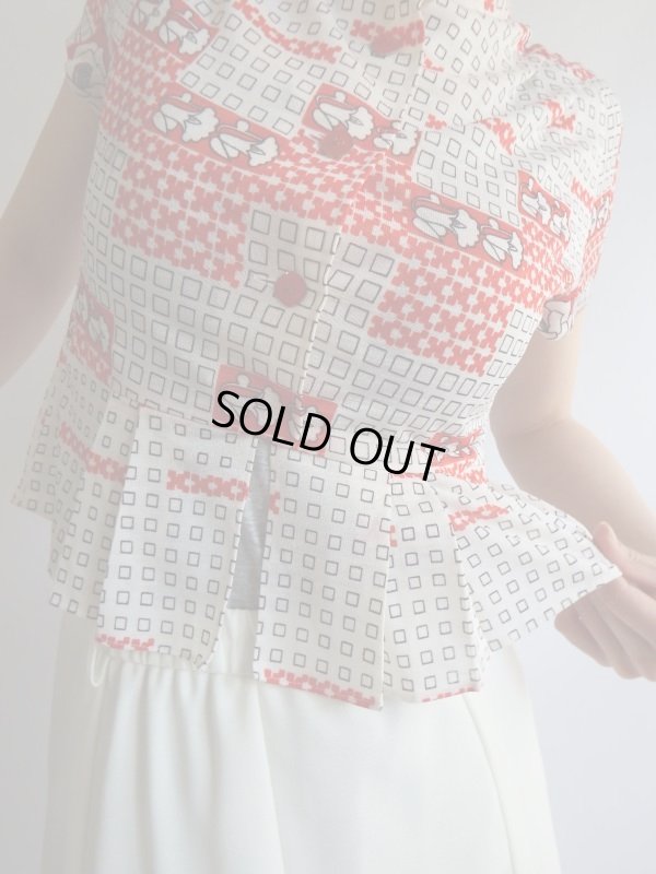 画像7: ★お仕立て品*キュートなへプラムラインブラウス