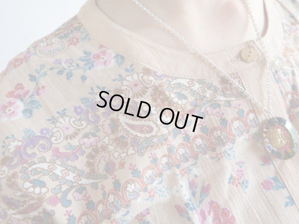 画像3: ★未使用*バラとペイズリー柄のキュートなコットンワンピ