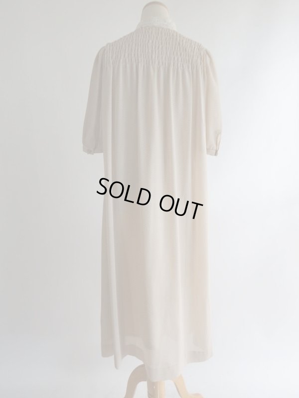 画像5: ミニドット柄のお花レース切り替えワンピ