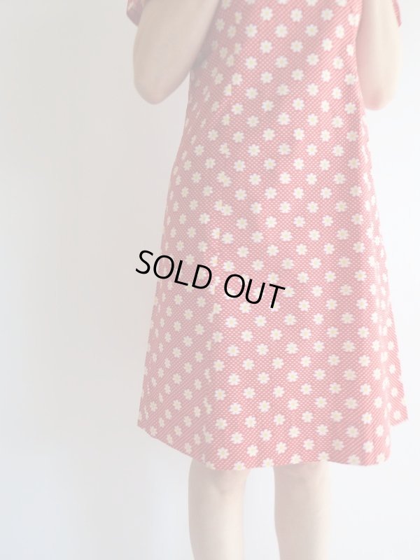 画像7: ★未使用*お仕立て品お花&ドット柄ワンピR