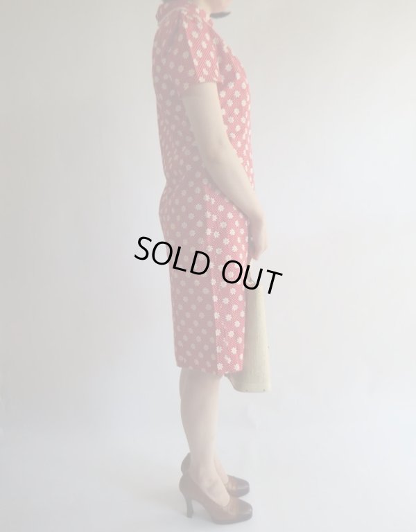 画像5: ★未使用*お仕立て品お花&ドット柄ワンピR