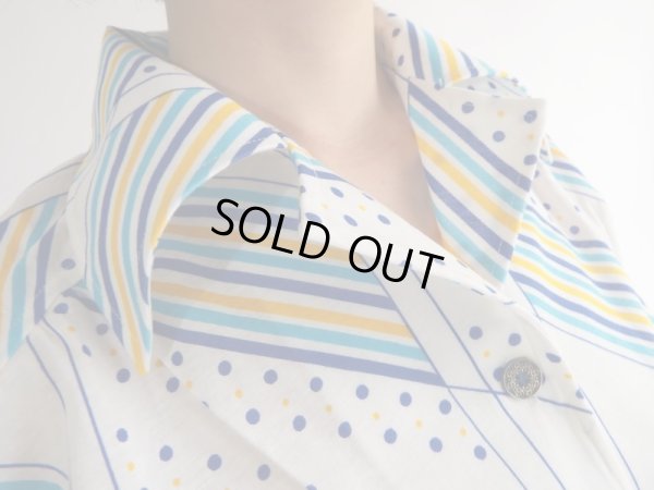画像4: ★未使用*カラフル水玉とライン柄トップス