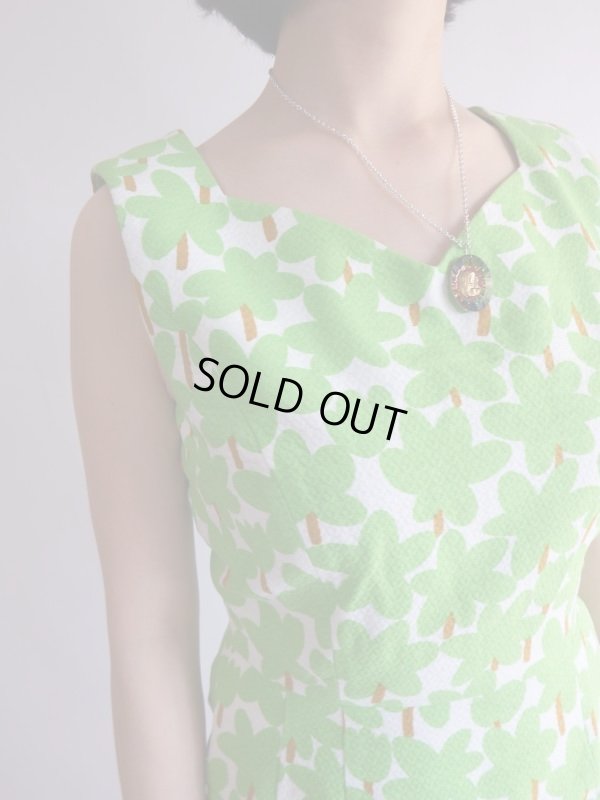 画像5: 超美品*コットン素材の木柄ワンピ【送料無料】