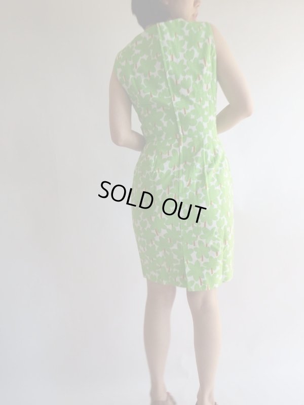 画像4: 超美品*コットン素材の木柄ワンピ【送料無料】