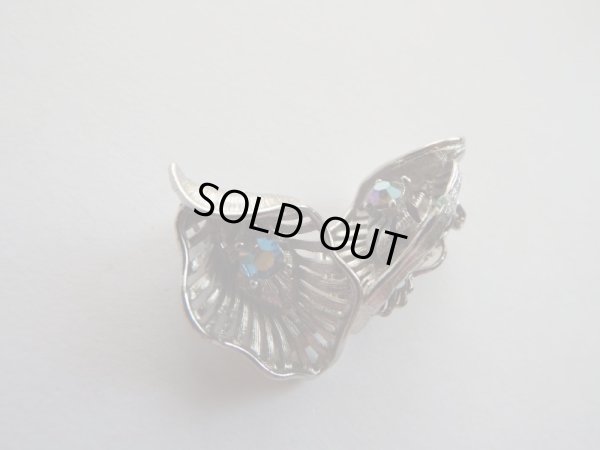 画像5: シルバーメタルとラインストーンのイヤリング