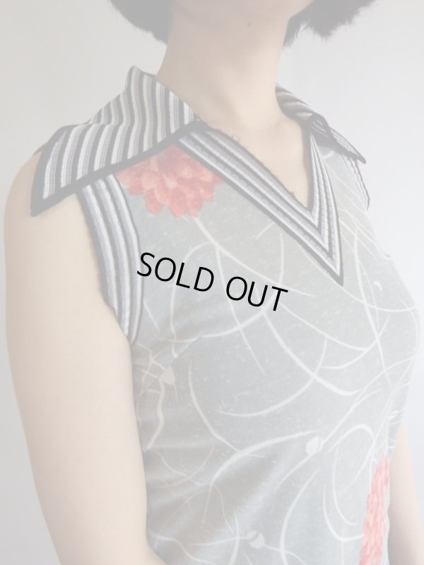 画像4: ★伸縮性あり*ダリア柄ワンピ