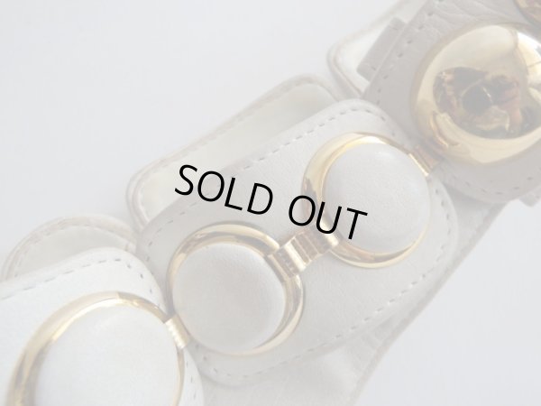 画像7: ★６０'s白×ゴールドベルト