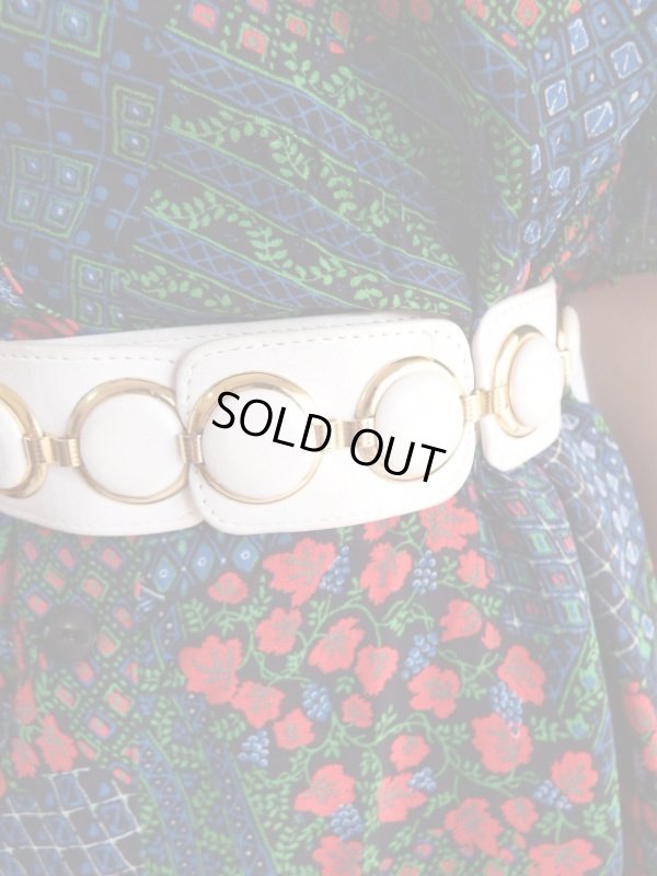 画像4: ★６０'s白×ゴールドベルト