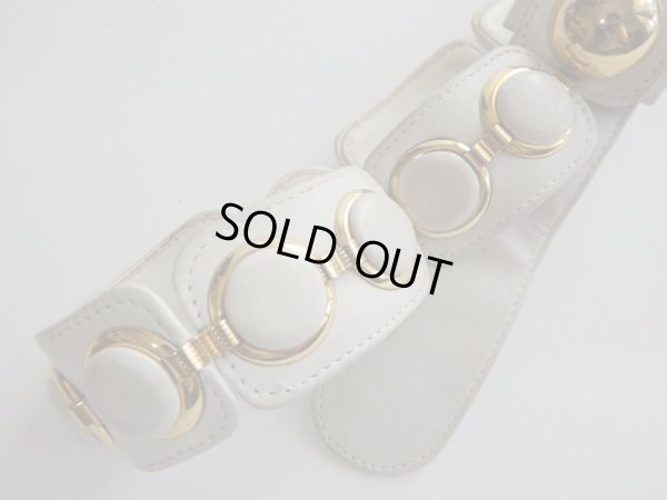 画像6: ★６０'s白×ゴールドベルト