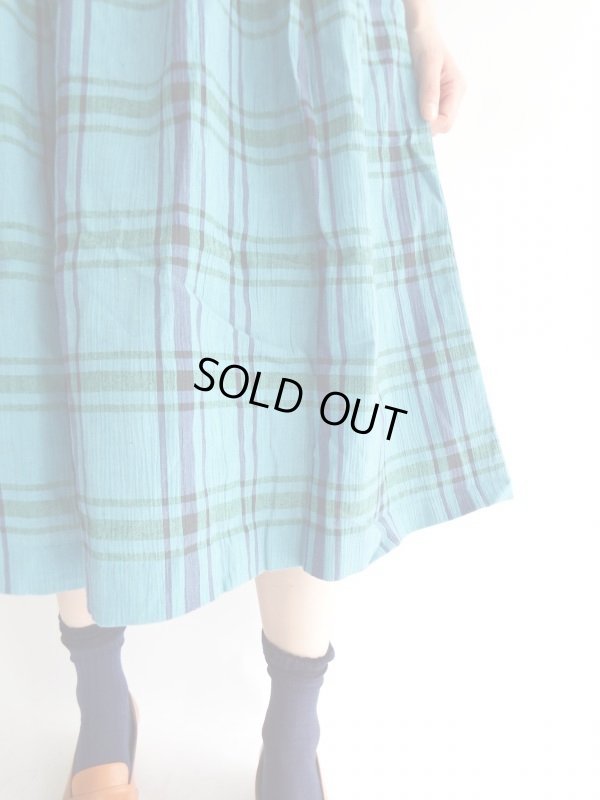 画像8: ★未使用*コットン素材の格子柄ワンピ
