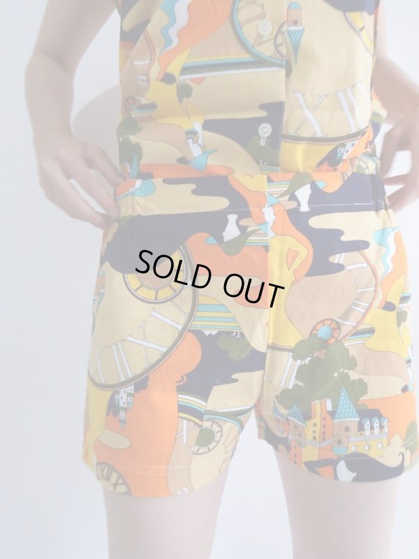 画像10: ★未使用*極上レトロ柄セットアップ(パンツはウエストゴム♪)