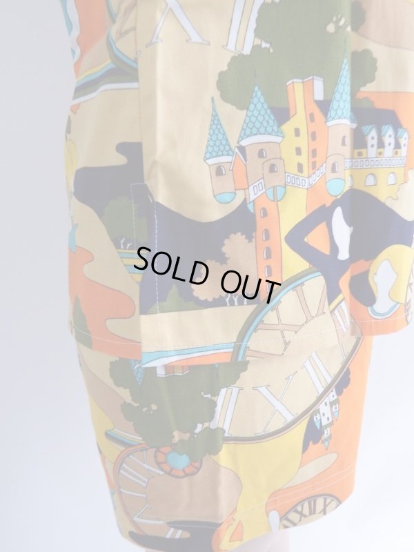 画像8: ★未使用*極上レトロ柄セットアップ(パンツはウエストゴム♪)