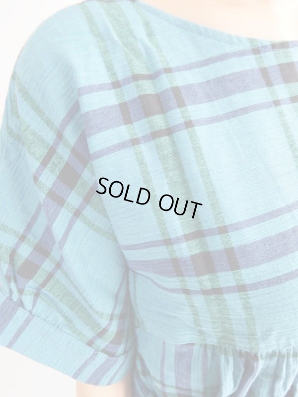 画像7: ★未使用*コットン素材の格子柄ワンピ