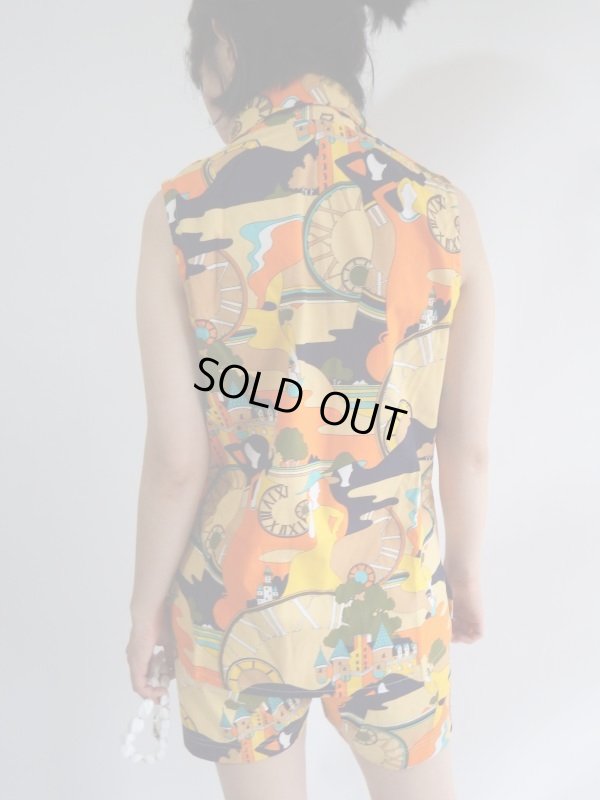 画像5: ★未使用*極上レトロ柄セットアップ(パンツはウエストゴム♪)