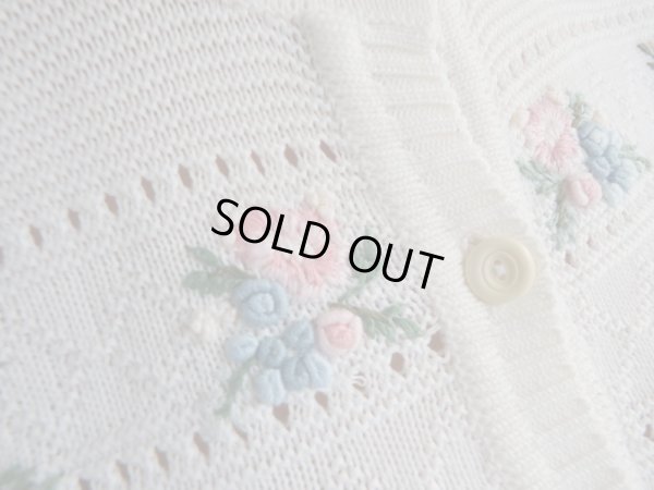 画像5: ★レトロキュートなお花刺繍ニット
