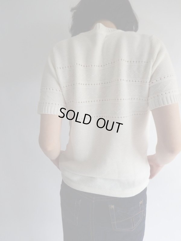 画像3: ★レトロキュートなお花刺繍ニット