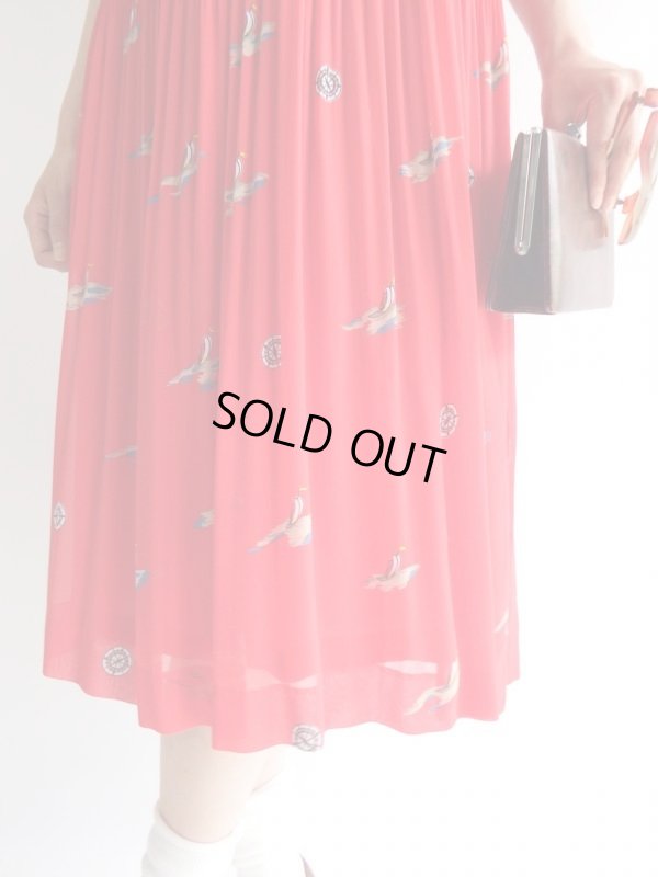 画像10: ★ヨット柄のマリンワンピ