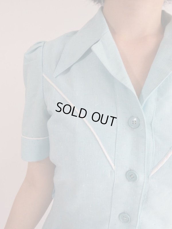 画像9: ★水色×白vintageワンピ