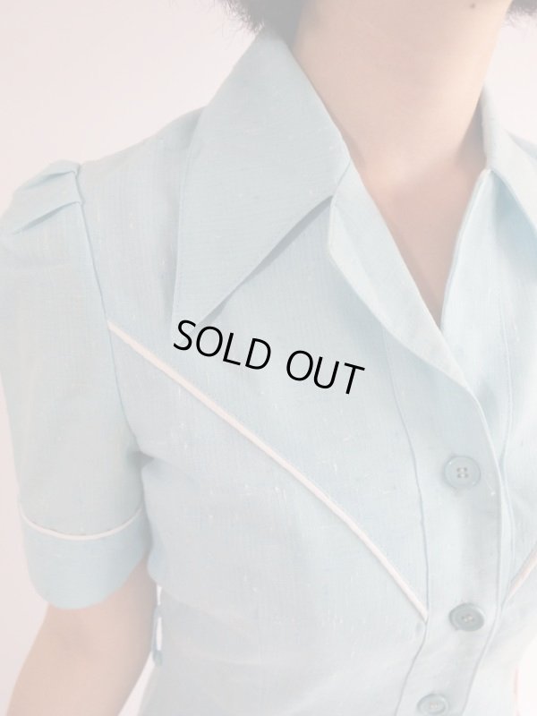 画像8: ★水色×白vintageワンピ