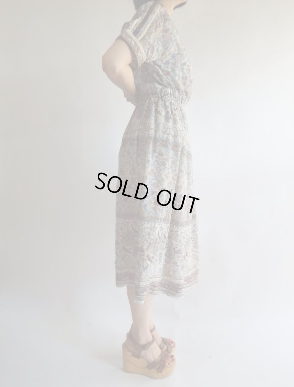 画像3: ★鳥さんと花柄のショルダーリボンワンピ