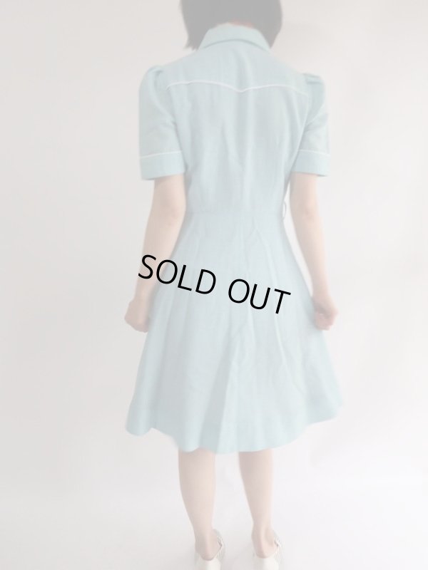 画像4: ★水色×白vintageワンピ