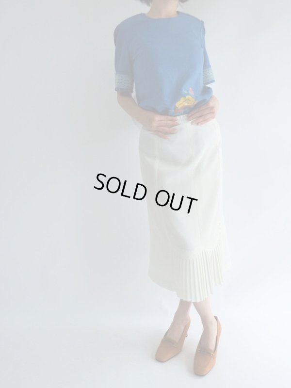 画像3: ★極上可愛いお花刺繍Aライントップス