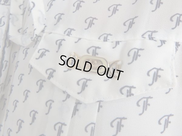 画像7: ★白×ネイビーのレトロ金具付きワンピ