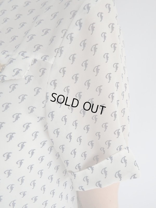 画像8: ★白×ネイビーのレトロ金具付きワンピ