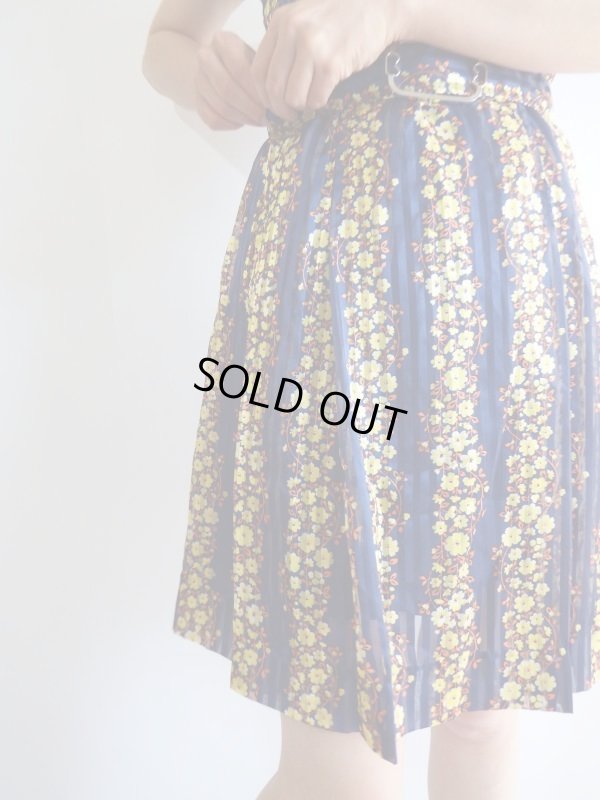 画像7: ★お仕立て品*ストライプ透かしの花柄ワンピ