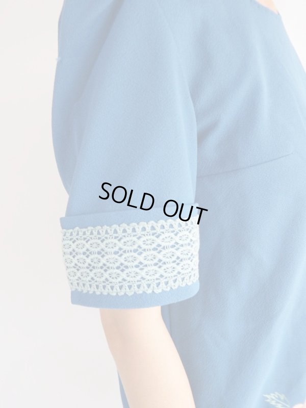 画像6: ★極上可愛いお花刺繍Aライントップス