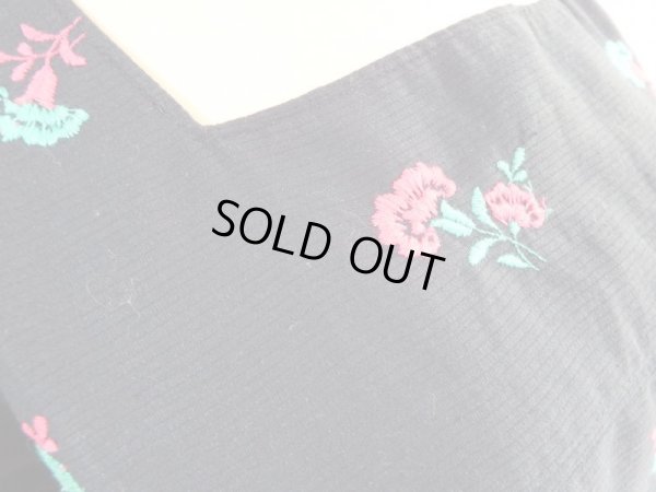 画像7: ★お仕立て品*お花刺繍の裾フリフリワンピ