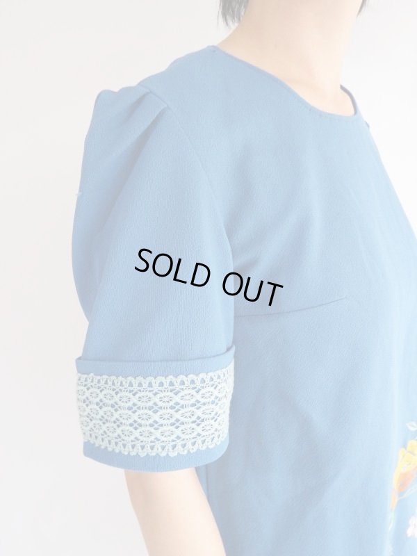 画像7: ★極上可愛いお花刺繍Aライントップス