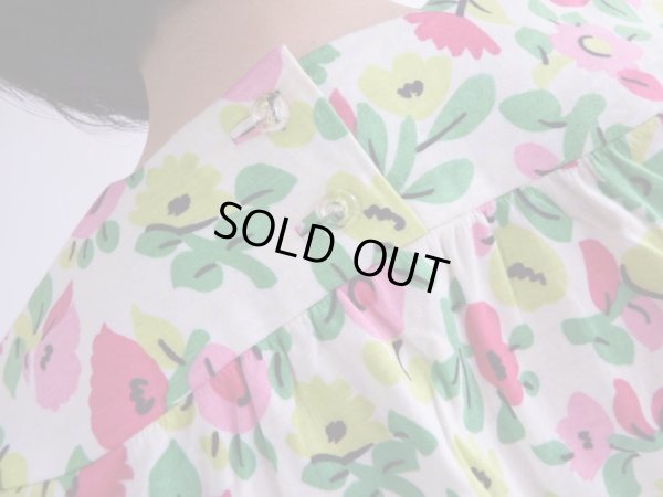 画像4: ★お仕立て品*カラフルお花のコットンワンピ