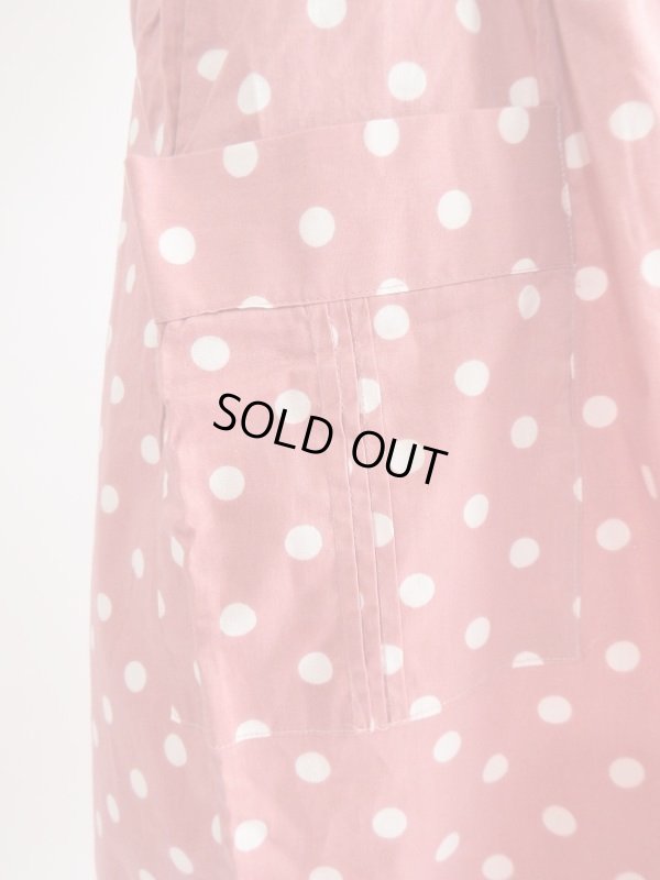 画像9: ★ピンク×白水玉コットンワンピ