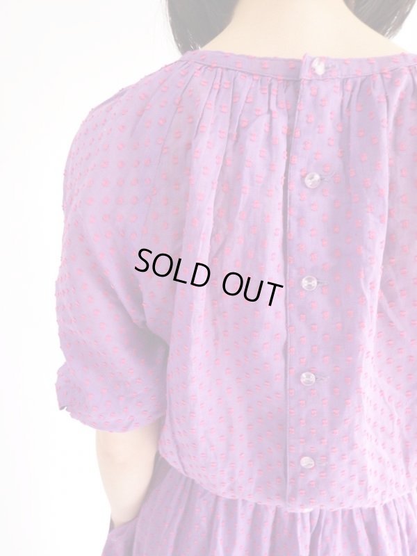 画像6: ★立体的な赤いドット柄ワンピ