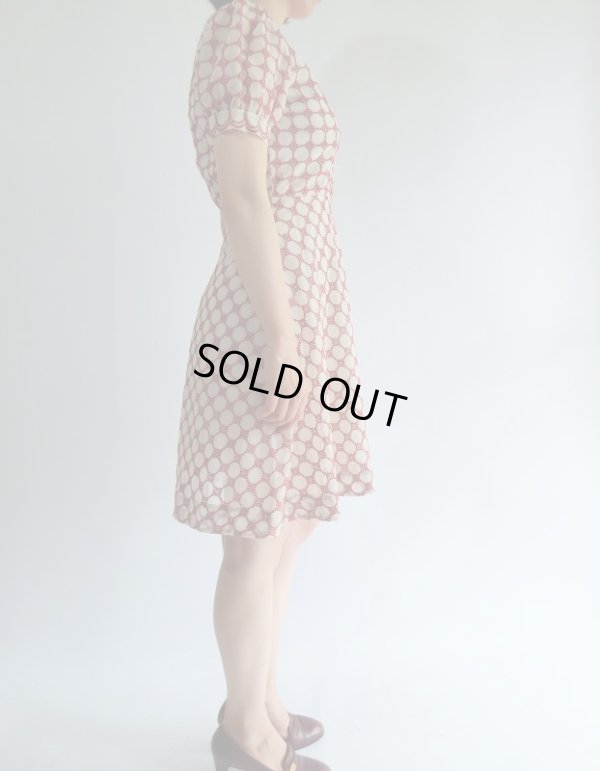 画像3: ★お仕立て品*キュートな刺繍パフスリーブワンピ