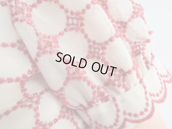 画像7: ★お仕立て品*キュートな刺繍パフスリーブワンピ