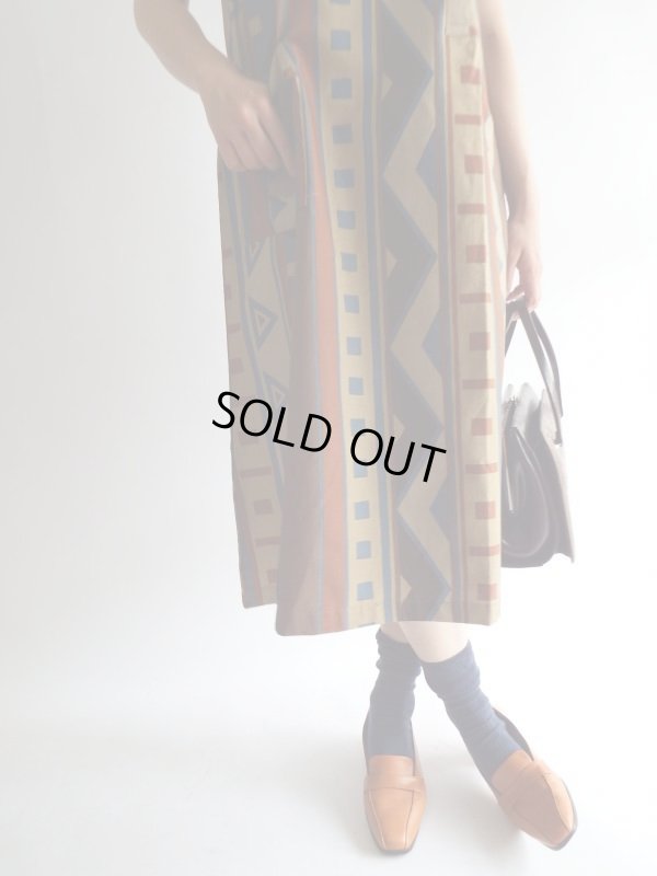 画像9: ★未使用*モダンな大人幾何学コットンワンピ